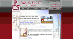 Desktop Screenshot of paulscottplumbing.com